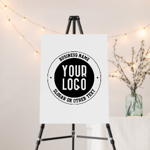 Your Business Logo or Design Bold Editable Text Foam Board