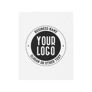 Your Business Logo or Design Bold Editable Text Metal Print