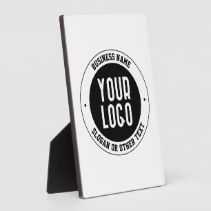 Your Business Logo or Design   Bold Editable Text Plaque