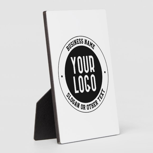 Your Business Logo or Design | Bold Editable Text Plaque (Side)