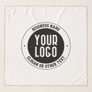 Your Business Logo or Design Bold Editable Text Scarf