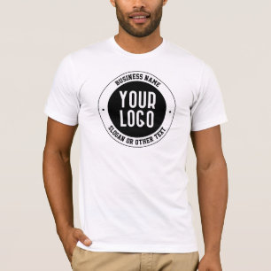 Your Business Logo or Design Bold Editable Text T-Shirt