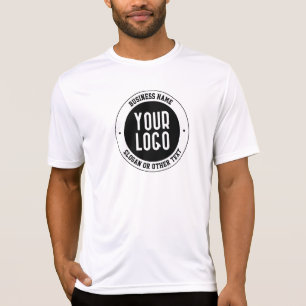 Your Business Logo or Design   Bold Editable Text T-Shirt