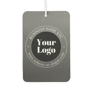 Your Business Logo or Design & Editable Text Air Freshener