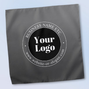 Your Business Logo or Design & Editable Text Bandana