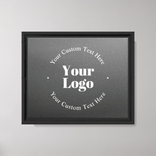Your Business Logo or Design & Editable Text Canvas Print