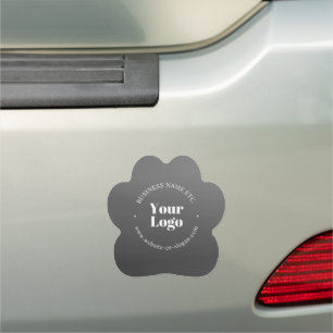 Your Business Logo or Design & Editable Text Car Magnet