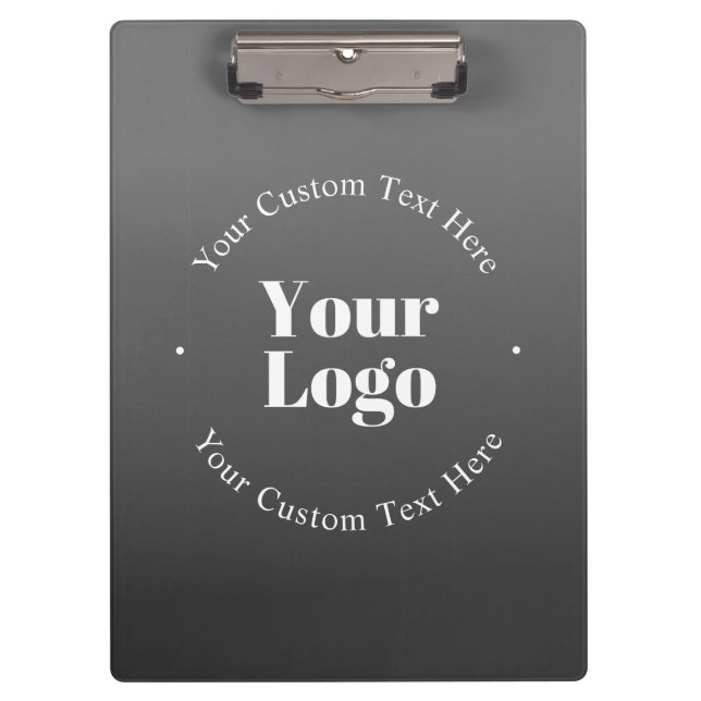 Your Business Logo or Design & Editable Text Clipboard (Front)