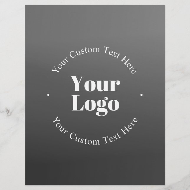 Your Business Logo or Design & Editable Text Flyer (Front)