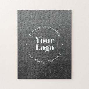 Your Business Logo or Design & Editable Text Jigsaw Puzzle