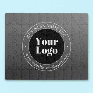 Your Business Logo or Design & Editable Text Jigsaw Puzzle