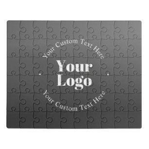 Your Business Logo or Design & Editable Text Jigsaw Puzzle
