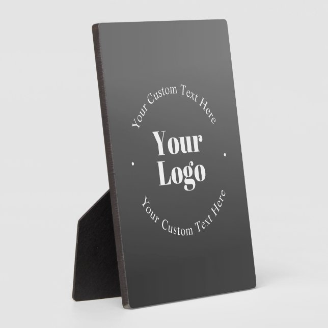 Your Business Logo or Design & Editable Text Plaque (Side)