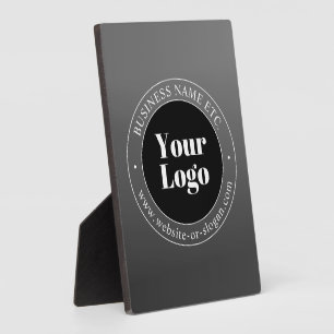 Your Business Logo or Design & Editable Text Plaque