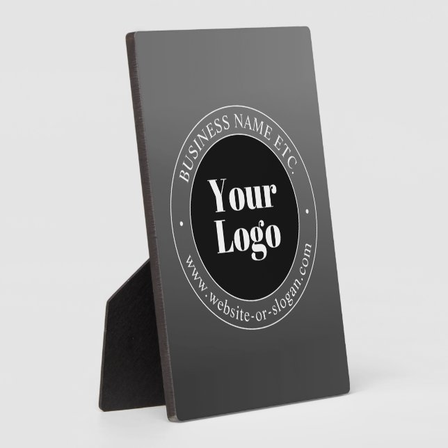 Your Business Logo or Design & Editable Text Plaque (Side)