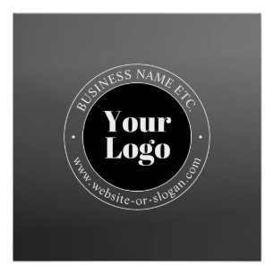 Your Business Logo or Design & Editable Text Poster
