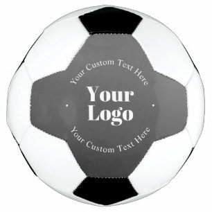 Your Business Logo or Design & Editable Text Soccer Ball