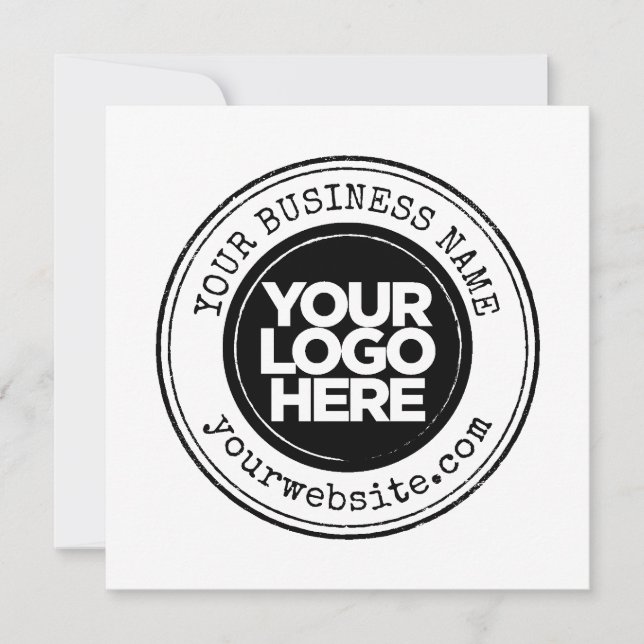 Your Business Logo Personalized Invitation (Front)