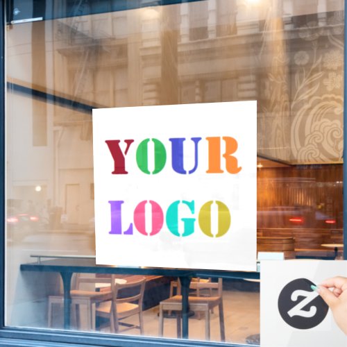 Your Business Logo Photo Promotional Window Cling