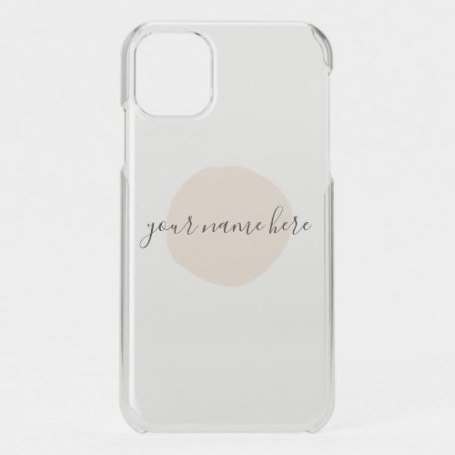 Your Business Logo Pink Brushstroke Promotional iPhone 11 Case