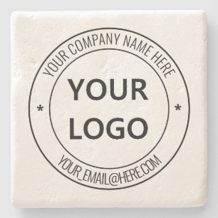 Your Business Logo Promotion Personalized Stamp Stone Coaster