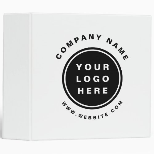 Your Business Logo Promotional Business Company 3 Ring Binder