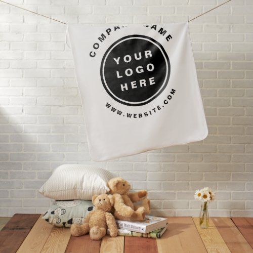 Your Business Logo Promotional Business Company Baby Blanket