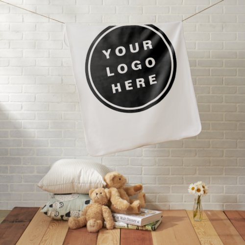 Your Business Logo Promotional Business Company Baby Blanket