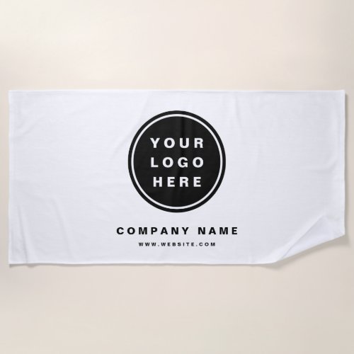 Your Business Logo Promotional Business Company Beach Towel