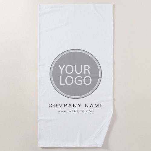 Your Business Logo Promotional Business Company Beach Towel