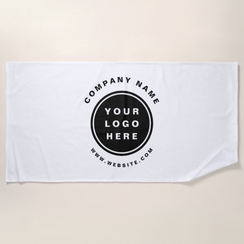 Your Business Logo Promotional Business Company Beach Towel