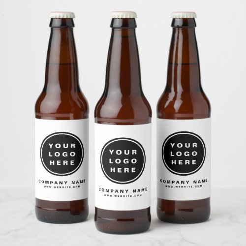 Your Business Logo Promotional Business Company Beer Bottle Label