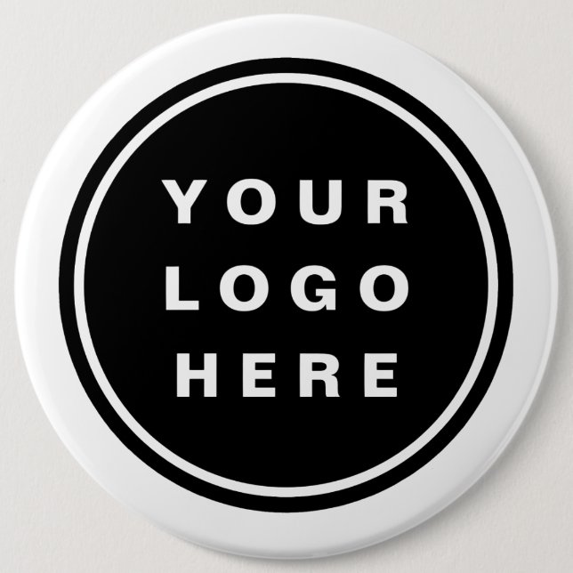 Your Business Logo Promotional Business Company Button (Front)