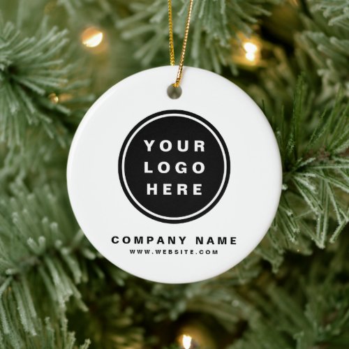 Your Business Logo Promotional Business Company Ceramic Ornament