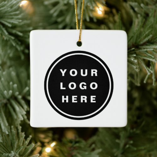 Your Business Logo Promotional Business Company Ceramic Ornament