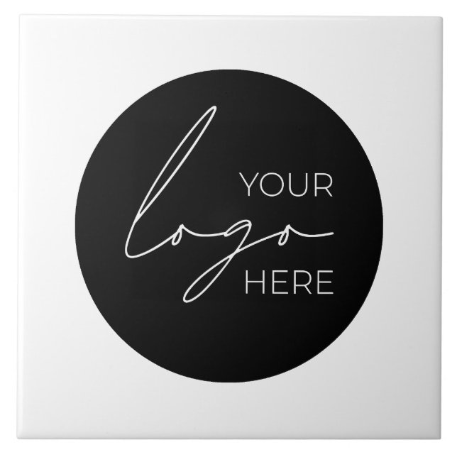 Your Business Logo Promotional Business Company Ceramic Tile (Front)