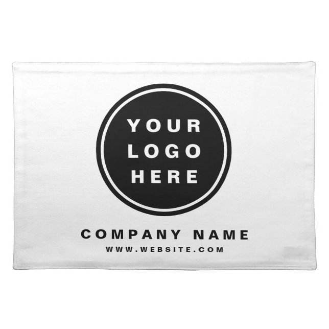 Your Business Logo Promotional Business Company Cloth Placemat (Front)