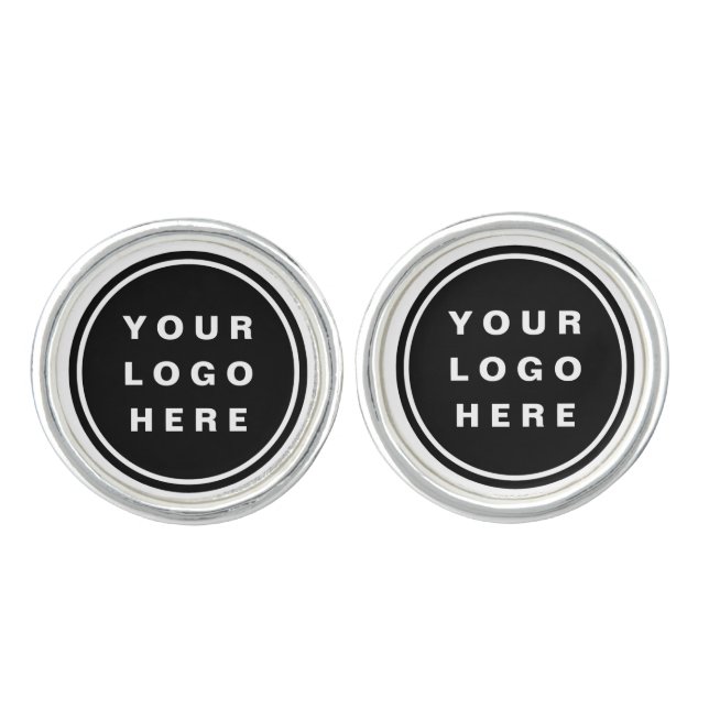 Your Business Logo Promotional Business Company Cufflinks (Front)