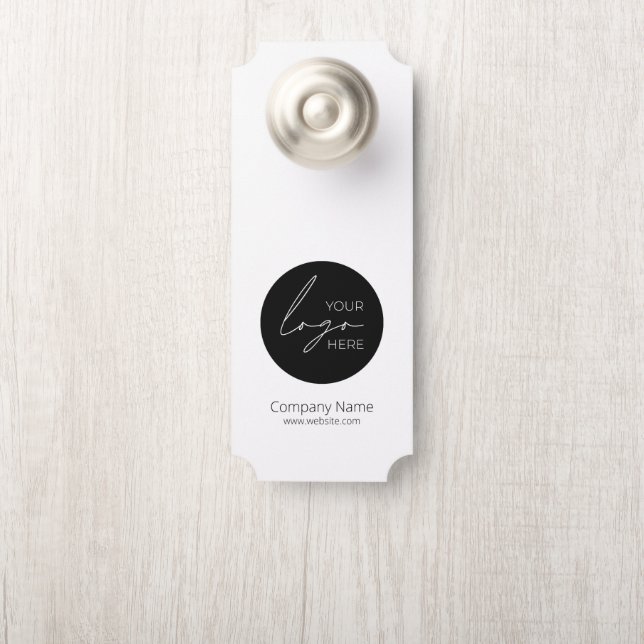 Your Business Logo Promotional Business Company Door Hanger (On Knob)