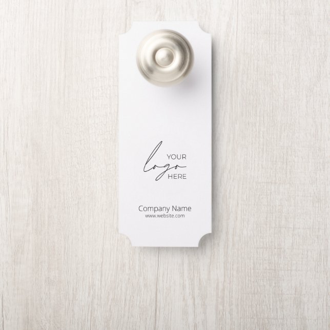 Your Business Logo Promotional Business Company Door Hanger (On Knob)