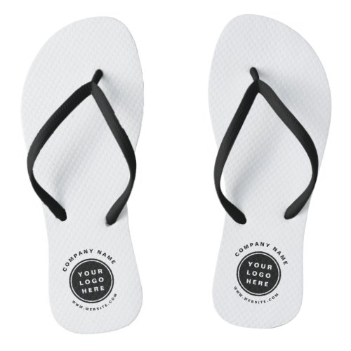 Your Business Logo Promotional Business Company Flip Flops