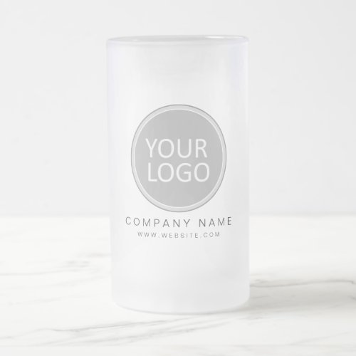 Your Business Logo Promotional Business Company Frosted Glass Beer Mug