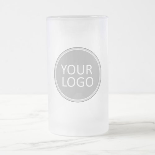 Your Business Logo Promotional Business Company Frosted Glass Beer Mug