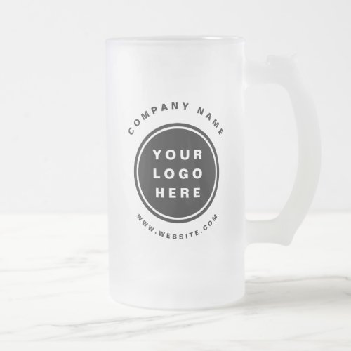 Your Business Logo Promotional Business Company Frosted Glass Beer Mug