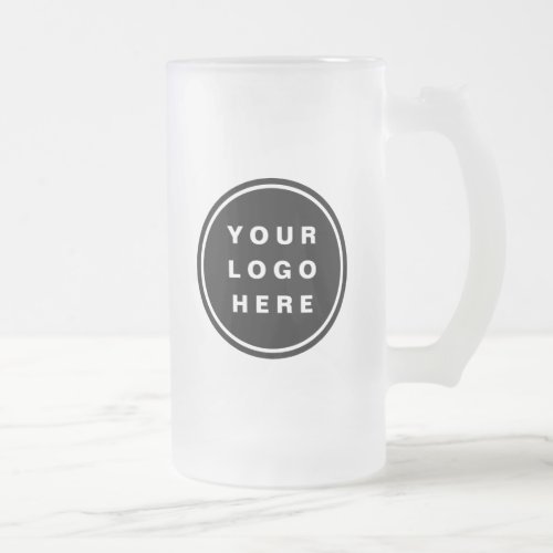 Your Business Logo Promotional Business Company Frosted Glass Beer Mug