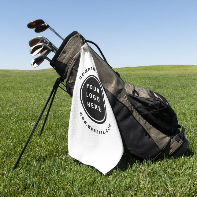 Your Business Logo Promotional Business Company Golf Towel (Green)