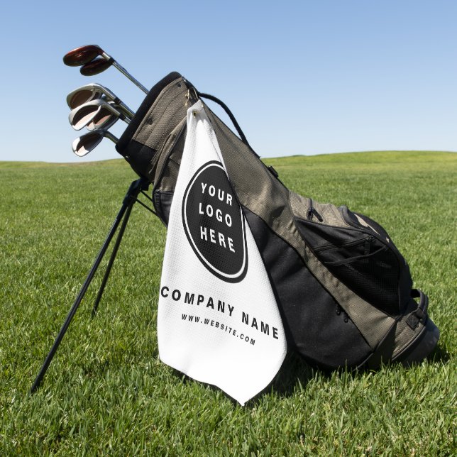 Your Business Logo Promotional Business Company Golf Towel (Green)