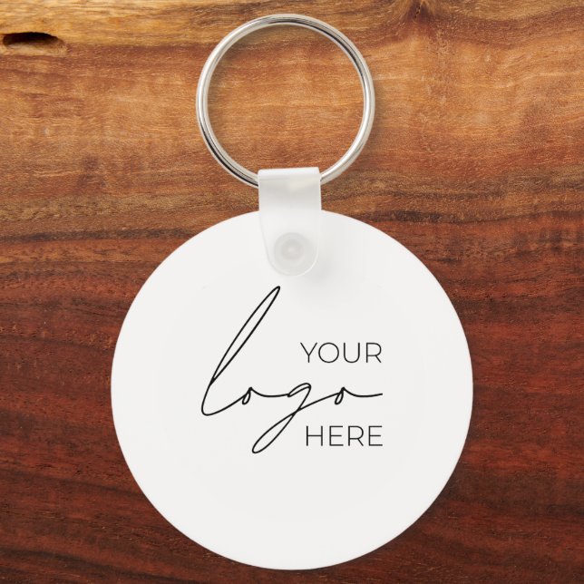 Your Business Logo Promotional Business Company Keychain (Front)