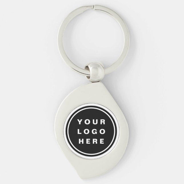 Your Business Logo Promotional Business Company Keychain (Front)
