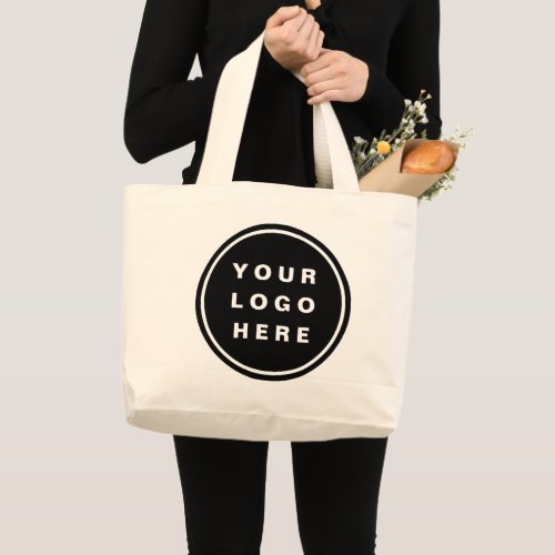 Your Business Logo Promotional Business Company Large Tote Bag